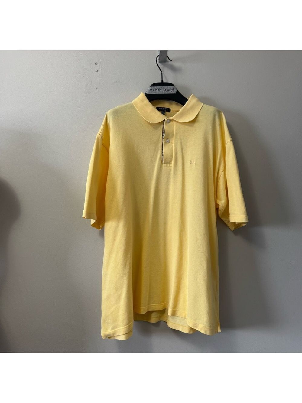Burberry Light Yellow Polo Shirt XXL